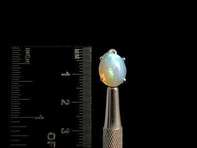 OPAL Pendant - Sterling Silver, 9x11mm Oval Cabochon - Opal Necklace, Birthstone Necklace, Opal Jewelry, Welo Opal, 49025-Throwin Stones