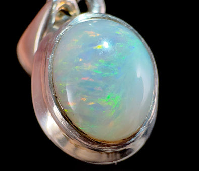 OPAL Pendant - Sterling Silver - Birthstone Jewelry, Opal Cabochon Necklace, Australian Opal, 54433-Throwin Stones