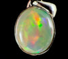 OPAL Pendant - Sterling Silver - Birthstone Jewelry, Opal Cabochon Necklace, Welo Opal, 54374-Throwin Stones