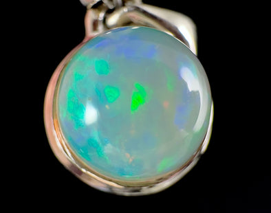 OPAL Pendant - Sterling Silver - Birthstone Jewelry, Opal Cabochon Necklace, Welo Opal, 54377-Throwin Stones