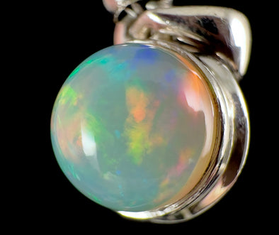 OPAL Pendant - Sterling Silver - Birthstone Jewelry, Opal Cabochon Necklace, Welo Opal, 54377-Throwin Stones