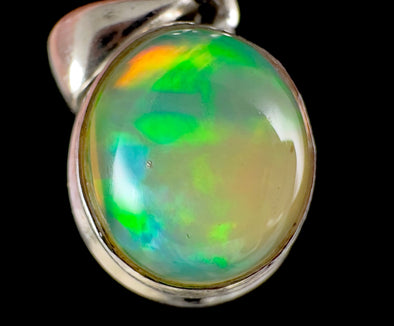 OPAL Pendant - Sterling Silver - Birthstone Jewelry, Opal Cabochon Necklace, Welo Opal, 54381-Throwin Stones