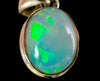 OPAL Pendant - Sterling Silver - Birthstone Jewelry, Opal Cabochon Necklace, Welo Opal, 54383-Throwin Stones