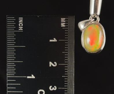 OPAL Pendant - Sterling Silver - Birthstone Jewelry, Opal Cabochon Necklace, Welo Opal, 54387-Throwin Stones