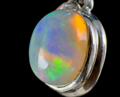 OPAL Pendant - Sterling Silver - Birthstone Jewelry, Opal Cabochon Necklace, Welo Opal, 54388-Throwin Stones