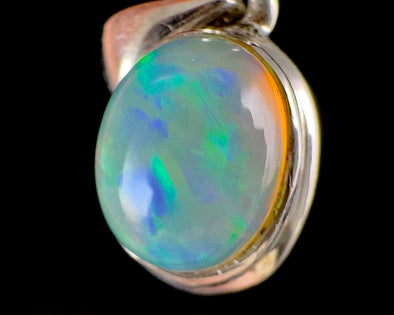 OPAL Pendant - Sterling Silver - Birthstone Jewelry, Opal Cabochon Necklace, Welo Opal, 54388-Throwin Stones