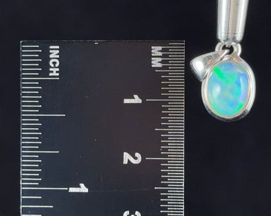 OPAL Pendant - Sterling Silver - Birthstone Jewelry, Opal Cabochon Necklace, Welo Opal, 54388-Throwin Stones