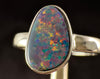 OPAL RING - Sterling Silver, Opal Doublet, Size 8 - Opal Rings for Women, Bridal Jewelry, Australian Opal, 54330-Throwin Stones