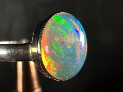 OPAL RING - Sterling Silver, Size 10 - Dainty Opal Ring, Opal Jewelry, Welo Opal, 51787-Throwin Stones