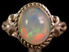 OPAL RING - Sterling Silver, Size 10 - Ethiopian Opal Rings for Women, Bridal Jewelry, Welo Opal, 49155-Throwin Stones