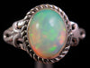 OPAL RING - Sterling Silver, Size 10 - Ethiopian Opal Rings for Women, Bridal Jewelry, Welo Opal, 49157-Throwin Stones