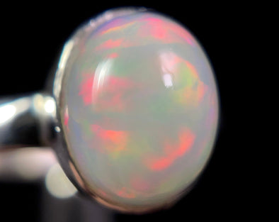 OPAL RING - Sterling Silver, Size 5 - Dainty Opal Ring, Opal Jewelry, Welo Opal, 49307-Throwin Stones