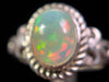OPAL RING - Sterling Silver, Size 5 - Ethiopian Opal Rings for Women, Bridal Jewelry, Welo Opal, 49238-Throwin Stones