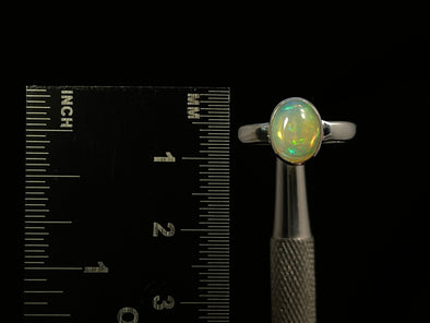 OPAL RING - Sterling Silver, Size 5.5 - Dainty Opal Ring, Opal Jewelry, Welo Opal, 49304-Throwin Stones