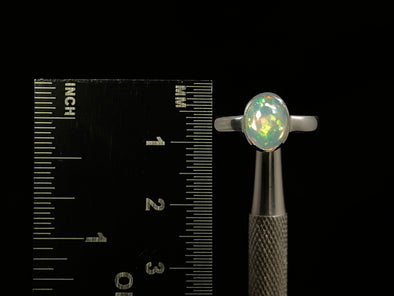OPAL RING - Sterling Silver, Size 5.5 - Dainty Opal Ring, Opal Jewelry, Welo Opal, 49305-Throwin Stones