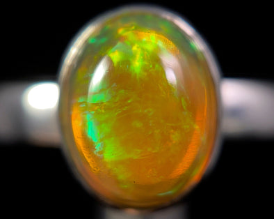 OPAL RING - Sterling Silver, Size 5.5 - Dainty Opal Ring, Opal Jewelry, Welo Opal, 49306-Throwin Stones