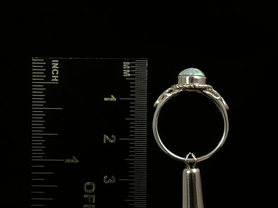 OPAL RING - Sterling Silver, Size 5.5 - Ethiopian Opal Rings for Women, Bridal Jewelry, Welo Opal, 49234-Throwin Stones