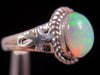 OPAL RING - Sterling Silver, Size 6 - Ethiopian Opal Rings for Women, Bridal Jewelry, Welo Opal, 49223-Throwin Stones