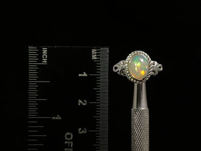 OPAL RING - Sterling Silver, Size 6 - Ethiopian Opal Rings for Women, Bridal Jewelry, Welo Opal, 49226-Throwin Stones