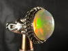 OPAL RING - Sterling Silver, Size 6 - Ethiopian Opal Rings for Women, Bridal Jewelry, Welo Opal, 51747-Throwin Stones
