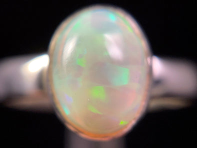 OPAL RING - Sterling Silver, Size 6.5 - Dainty Opal Ring, Opal Jewelry, Welo Opal, 49292-Throwin Stones