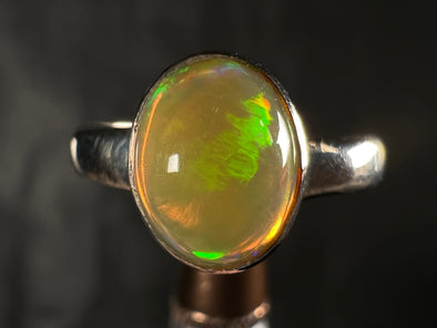 OPAL RING - Sterling Silver, Size 6.5 - Dainty Opal Ring, Opal Jewelry, Welo Opal, 51750-Throwin Stones