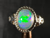 OPAL RING - Sterling Silver, Size 6.5 - Ethiopian Opal Rings for Women, Bridal Jewelry, Welo Opal, 51748-Throwin Stones