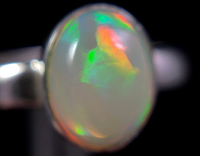 OPAL RING - Sterling Silver, Size 7 - Dainty Opal Ring, Opal Jewelry, Welo Opal, 49284-Throwin Stones