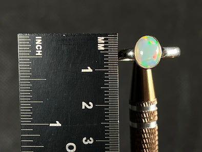 OPAL RING - Sterling Silver, Size 7 - Dainty Opal Ring, Opal Jewelry, Welo Opal, 51760-Throwin Stones