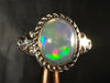OPAL RING - Sterling Silver, Size 7 - Ethiopian Opal Rings for Women, Bridal Jewelry, Welo Opal, 51755-Throwin Stones