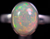 OPAL RING - Sterling Silver, Size 7.5 - Dainty Opal Ring, Opal Jewelry, Welo Opal, 49268-Throwin Stones