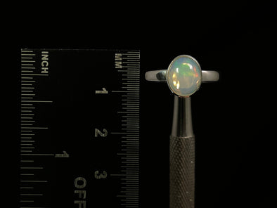 OPAL RING - Sterling Silver, Size 7.5 - Dainty Opal Ring, Opal Jewelry, Welo Opal, 49269-Throwin Stones