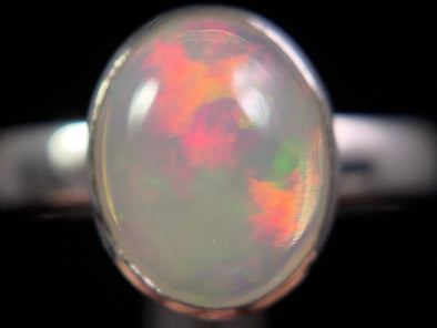 OPAL RING - Sterling Silver, Size 7.5 - Dainty Opal Ring, Opal Jewelry, Welo Opal, 49270-Throwin Stones