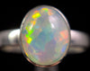 OPAL RING - Sterling Silver, Size 7.5 - Dainty Opal Ring, Opal Jewelry, Welo Opal, 49277-Throwin Stones