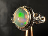OPAL RING - Sterling Silver, Size 7.5 - Ethiopian Opal Rings for Women, Bridal Jewelry, Welo Opal, 51756-Throwin Stones