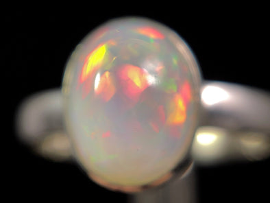 OPAL RING - Sterling Silver, Size 8 - Dainty Opal Ring, Opal Jewelry, Welo Opal, 49266-Throwin Stones