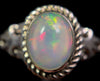 OPAL RING - Sterling Silver, Size 9.5 - Ethiopian Opal Rings for Women, Bridal Jewelry, Welo Opal, 49164-Throwin Stones