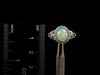 OPAL RING - Sterling Silver, Size 9.5 - Ethiopian Opal Rings for Women, Bridal Jewelry, Welo Opal, 49168-Throwin Stones