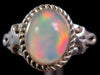 OPAL RING - Sterling Silver, Size 9.5 - Ethiopian Opal Rings for Women, Bridal Jewelry, Welo Opal, 49170-Throwin Stones