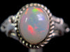 OPAL RING - Sterling Silver, Size 9.5 - Ethiopian Opal Rings for Women, Bridal Jewelry, Welo Opal, 49172-Throwin Stones