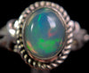 OPAL RING - Sterling Silver, Size 9.5 - Ethiopian Opal Rings for Women, Bridal Jewelry, Welo Opal, 49175-Throwin Stones