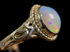 OPAL RING - Sterling Silver, Size 9.5 - Ethiopian Opal Rings for Women, Bridal Jewelry, Welo Opal, 49176-Throwin Stones