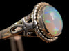 OPAL RING - Sterling Silver, Size 9.5 - Ethiopian Opal Rings for Women, Bridal Jewelry, Welo Opal, 49179-Throwin Stones