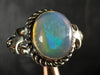 OPAL RING - Sterling Silver, Size 9.5 - Ethiopian Opal Rings for Women, Bridal Jewelry, Welo Opal, 51778-Throwin Stones