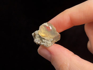 OPAL Raw Crystal - 2A Polished Window - Raw Opal Crystal, October Birthstone, Welo Opal, 48213-Throwin Stones
