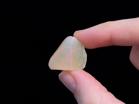 OPAL Raw Crystal - 3A Polished Window - Raw Opal Crystal, October Birthstone, Welo Opal, 48200-Throwin Stones