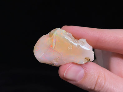 OPAL Raw Crystal - 3A-XL Polished Window - Raw Opal Crystal, October Birthstone, Welo Opal, 45296-Throwin Stones