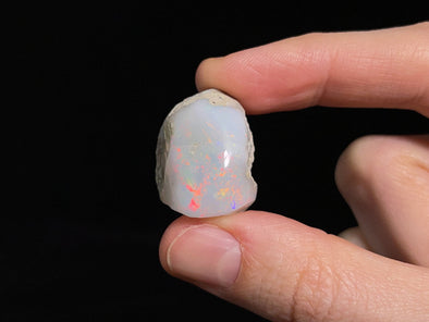 OPAL Raw Crystal - 3A-XL Polished Window - Raw Opal Crystal, October Birthstone, Welo Opal, 45312-Throwin Stones