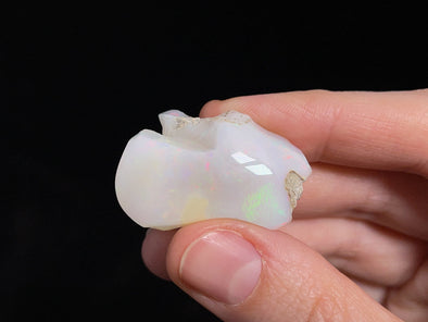 OPAL Raw Crystal - 3A-XL Polished Window - Raw Opal Crystal, October Birthstone, Welo Opal, 45331-Throwin Stones