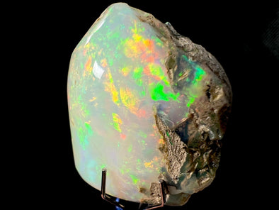OPAL Raw Crystal - 4A Polished Window - Raw Opal Crystal, October Birthstone, Welo Opal, 50544-Throwin Stones